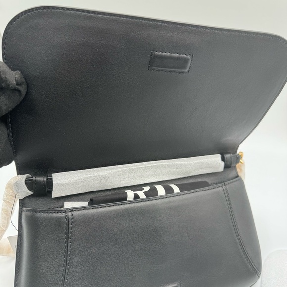 Lauren Ralph Lauren Black Shoulder Bag with Gold Accent | New with Tags - Picture 10 of 13